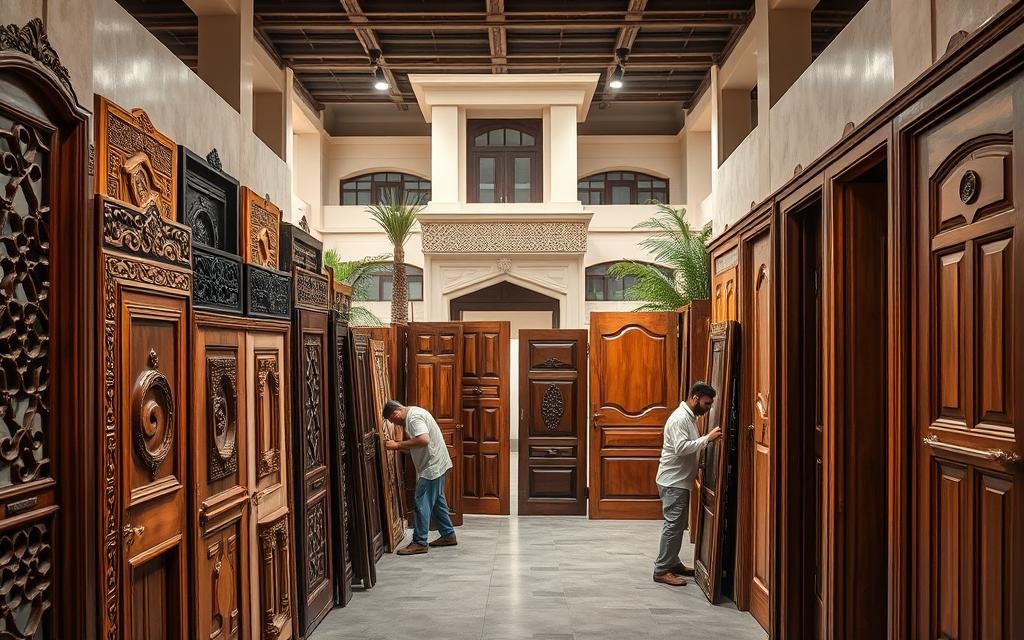 أنواع أبواب خشب الكويت التي ننفذها باحتراف