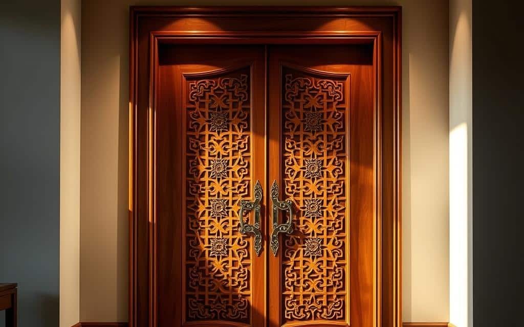تصميم أبواب خشب الكويت