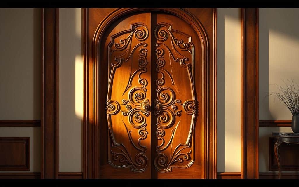 تصميم أبواب خشب الكويت حسب الطلب وذوقك