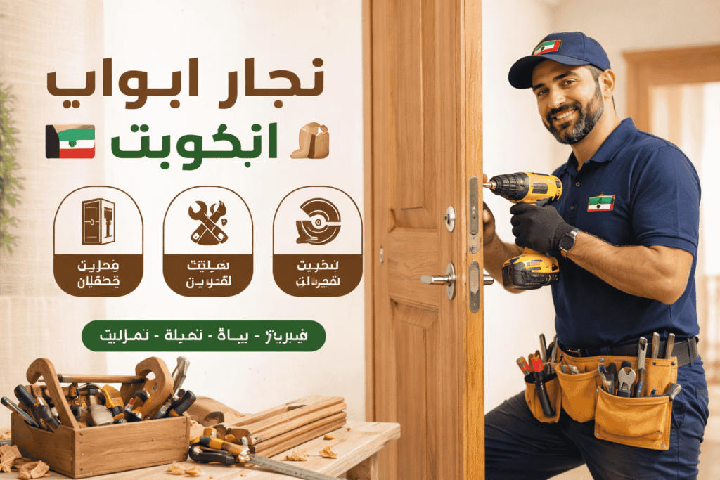 نجار الكويت تصليح ابواب تفصيل أبواب غرف ومداخل على كيفك بالكويت