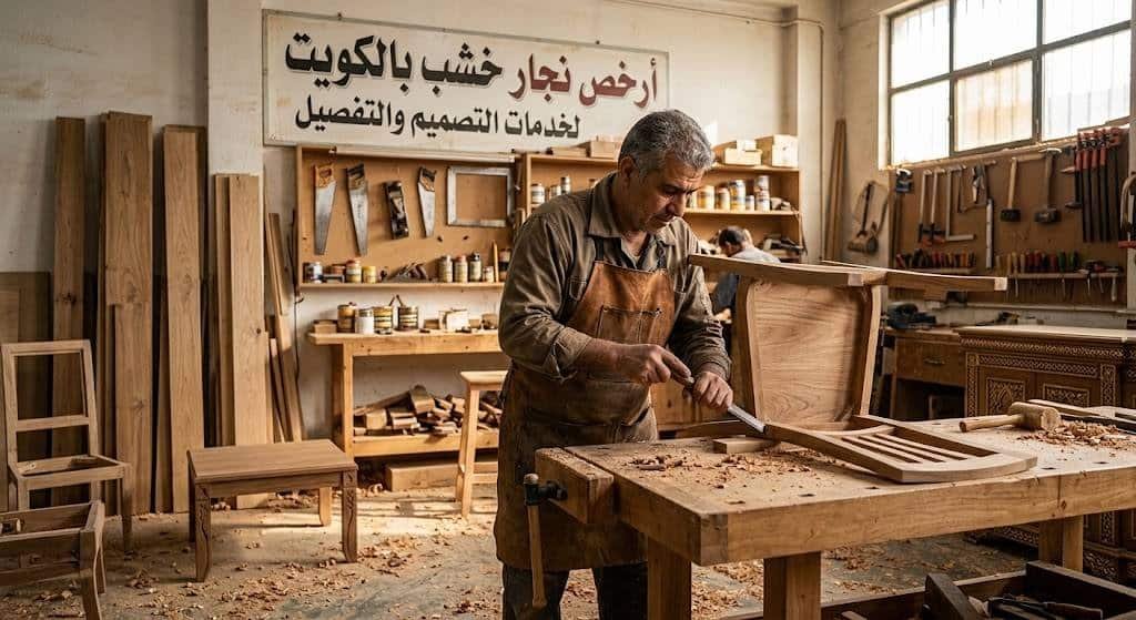 أرخص نجار خشب بالكويت لخدمات التصميم والتفصيل باحترافية